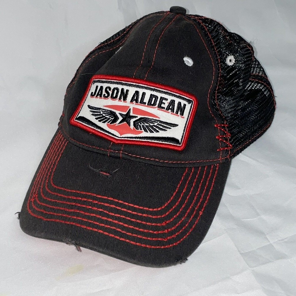 Jason Aldean Burn It Down Country Music Mesh Snapback Baseball Cap